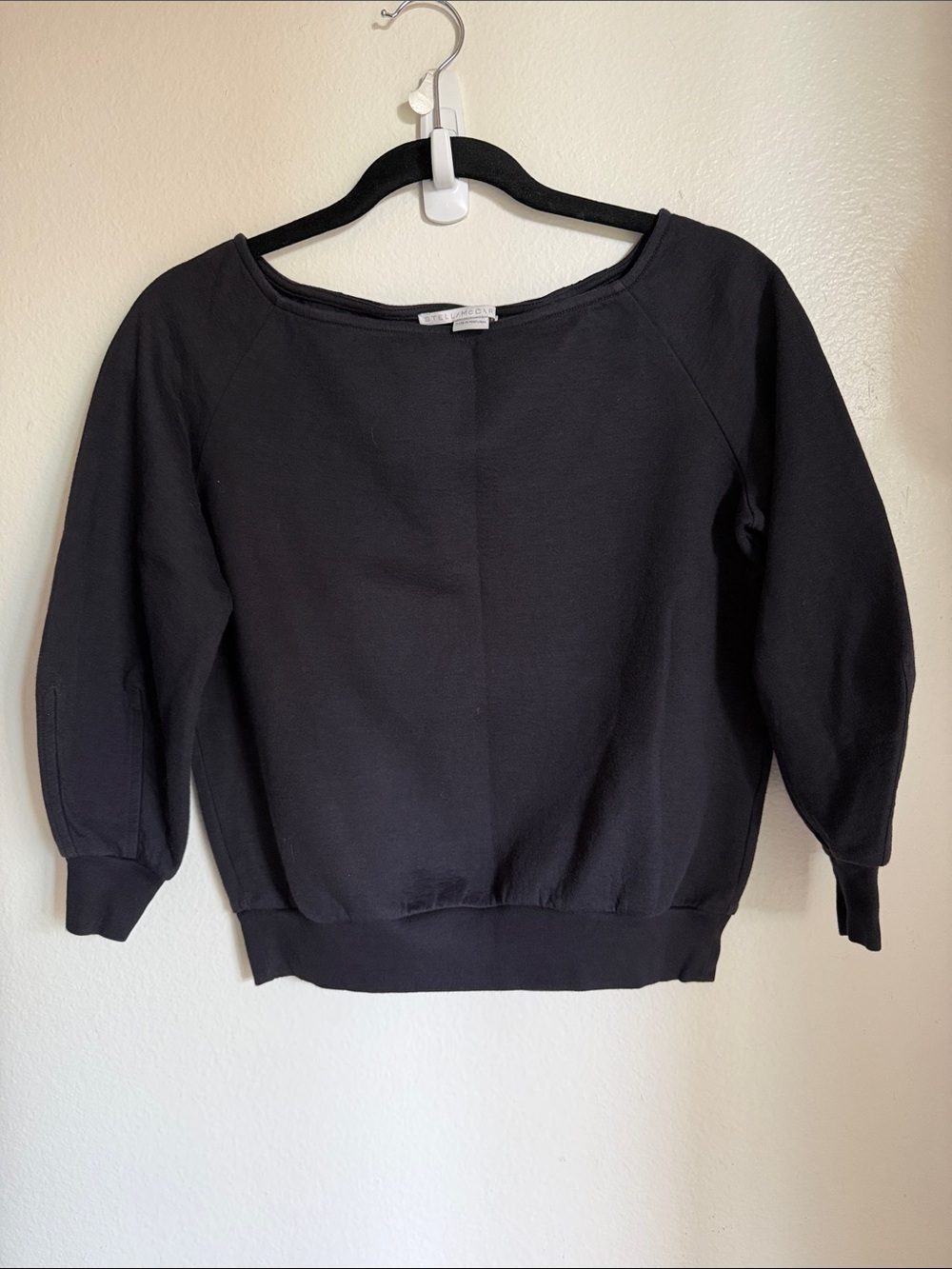 Stella McCartney Black Boatneck Sweatshirt
